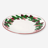 Christmas print ceramic plate from Flying Tiger Copenhagen, 26 cm kitchen plate with festive holiday design.