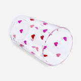 Drinking glass with small hearts - 220 ml