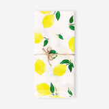 Set of two fabric napkins with lemon print from Flying Tiger Copenhagen, ideal for home table decor.