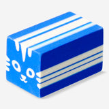 Blue cat eraser for office use, featuring a cute cat design from Flying Tiger Copenhagen on a white background.