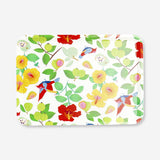 Decorative home tray with vibrant tropical print from Flying Tiger Copenhagen, perfect for serving or display.