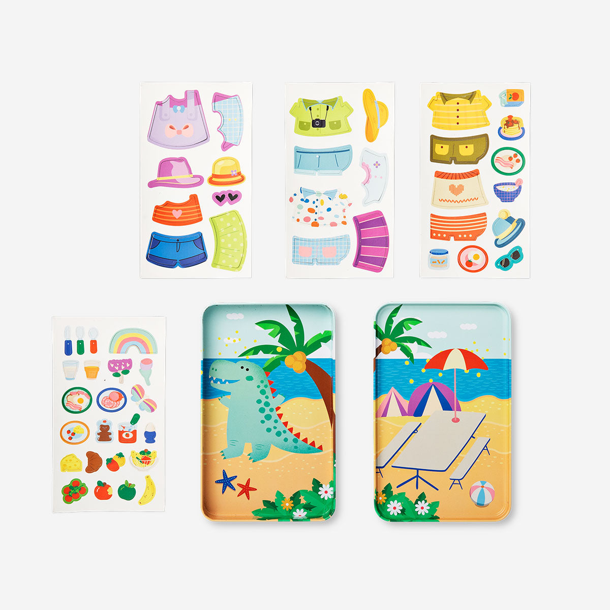Magnetic dress-up game by Flying Tiger Copenhagen featuring colorful clothing and accessories for creative pretend play.