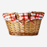 Weaved picnic basket - 41 cm