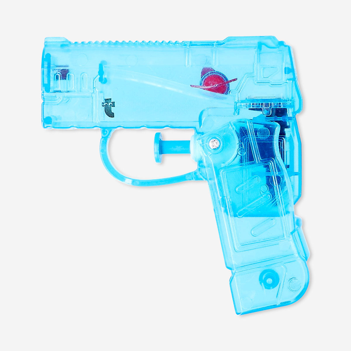 Blue foldable water blaster toy by Flying Tiger Copenhagen, compact design, ready for outdoor water play and fun.
