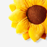 Yellow sunflower cushion from Flying Tiger Copenhagen, 39 cm, with vibrant sunflower design, perfect for home decor.