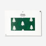 Office tissue paper with Christmas tree pattern by Flying Tiger Copenhagen, 70x50 cm, featuring festive holiday tree designs.
