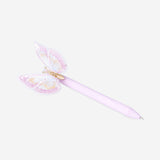 Pink erasable pen with butterfly