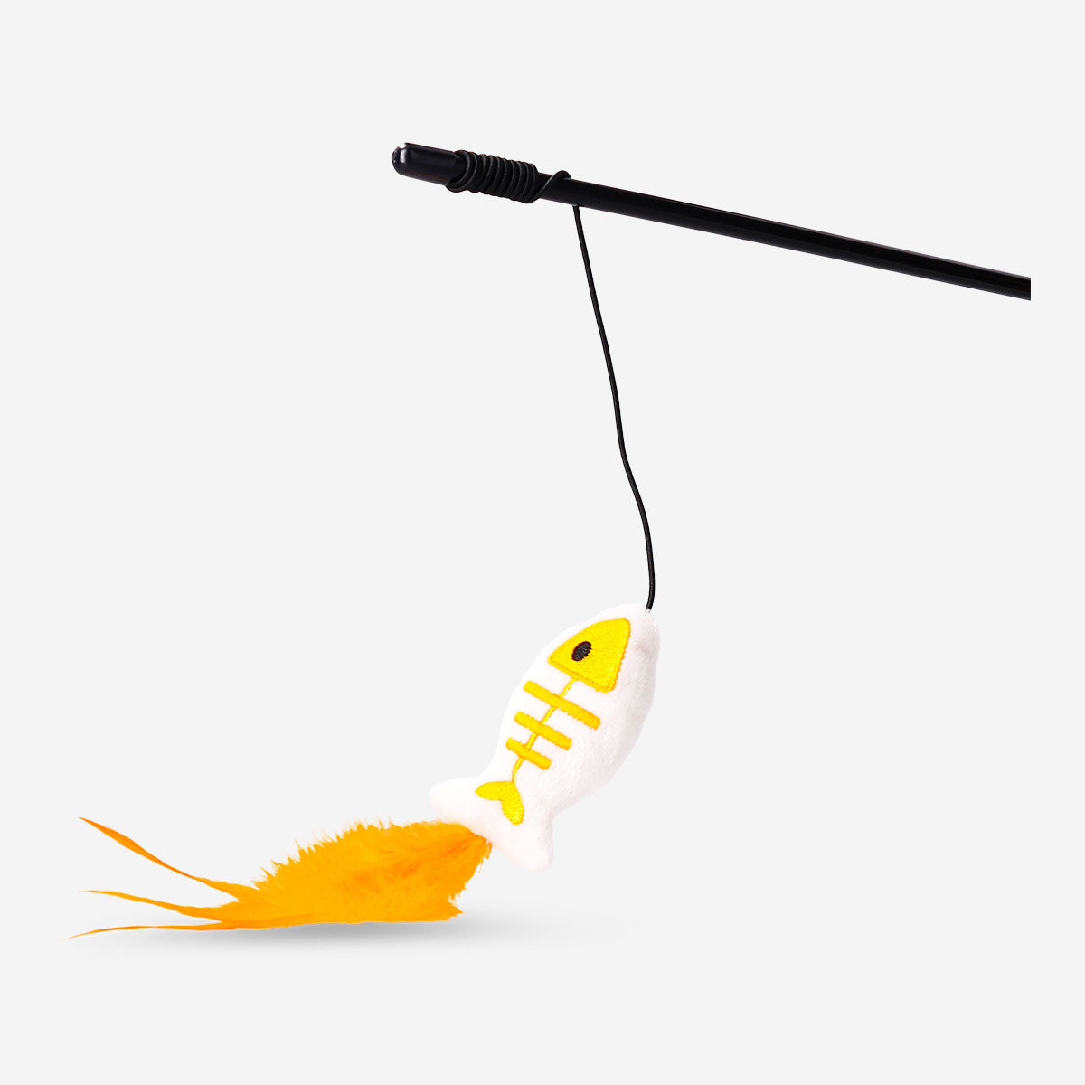 Flying Tiger Copenhagen fish skeleton pet toy, colorful leisure chew toy for dogs or cats, made of durable material.