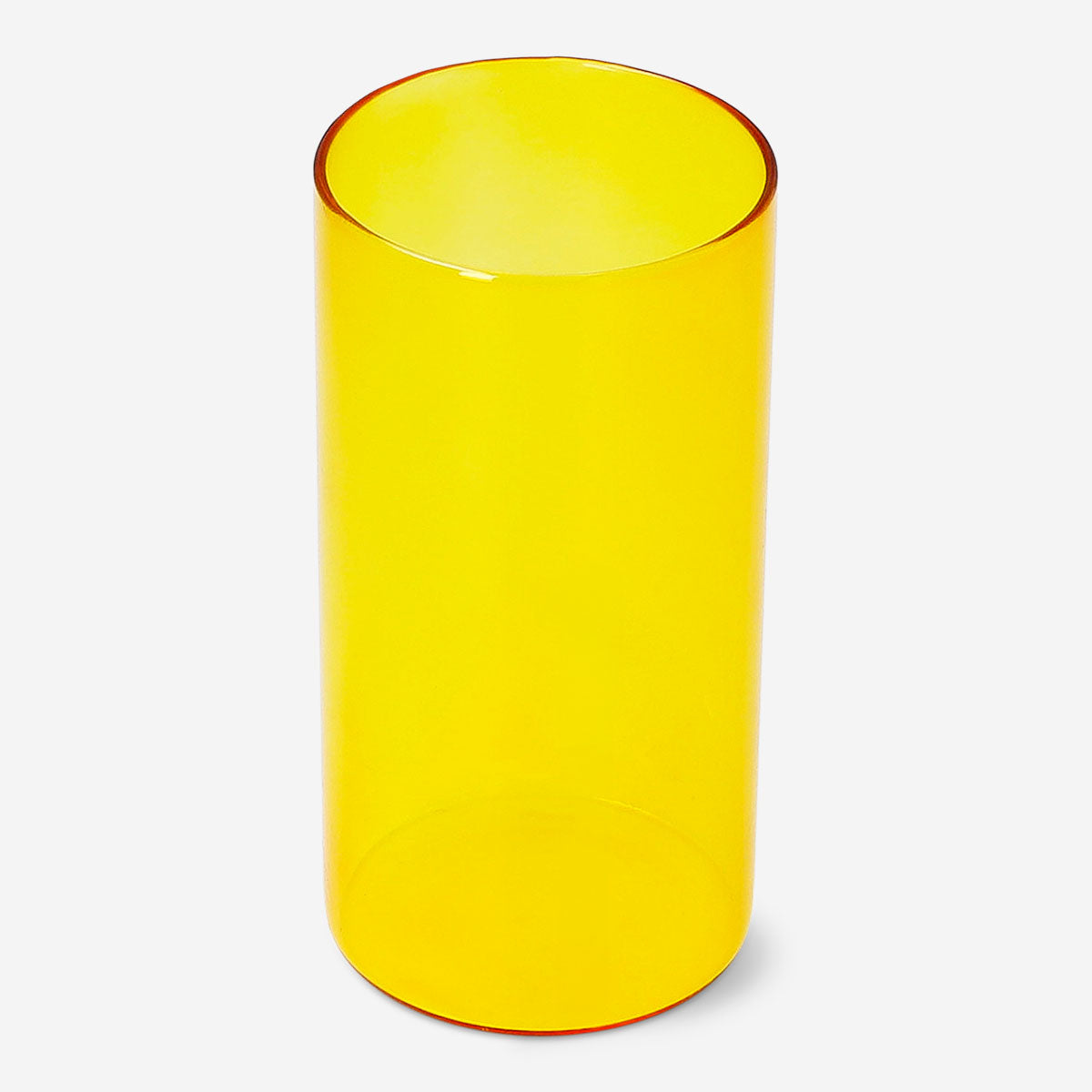 Yellow mini vase in home decor, 12 cm tall, by Flying Tiger Copenhagen, shown with a simple, modern design.