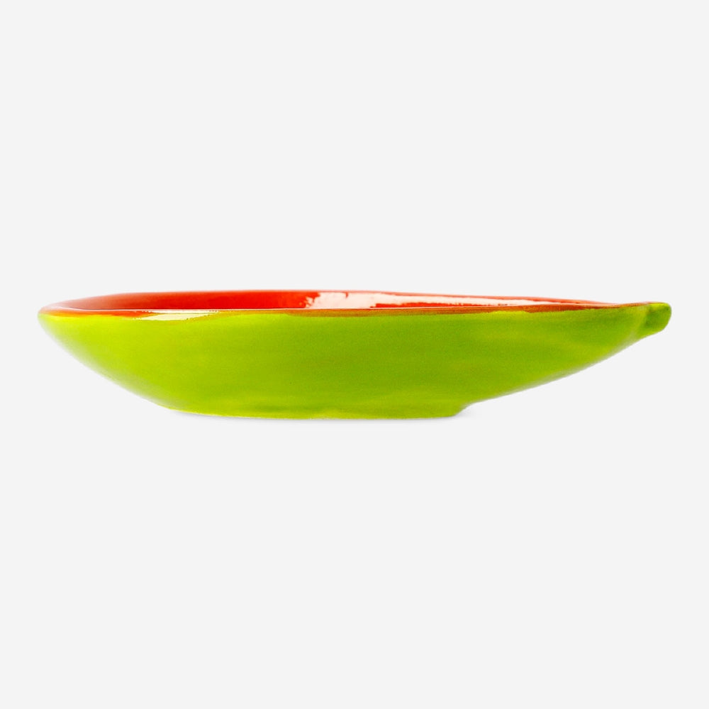 Flying Tiger Copenhagen Papaya ceramic dish, 11 cm, white home decor piece with a smooth, rounded design.
