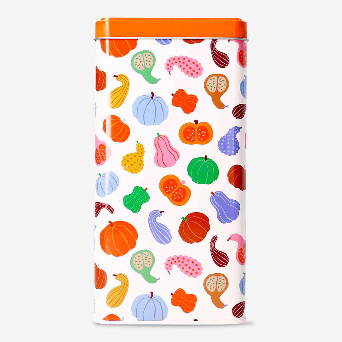 Storage tin with pumpkin print - 21 cm