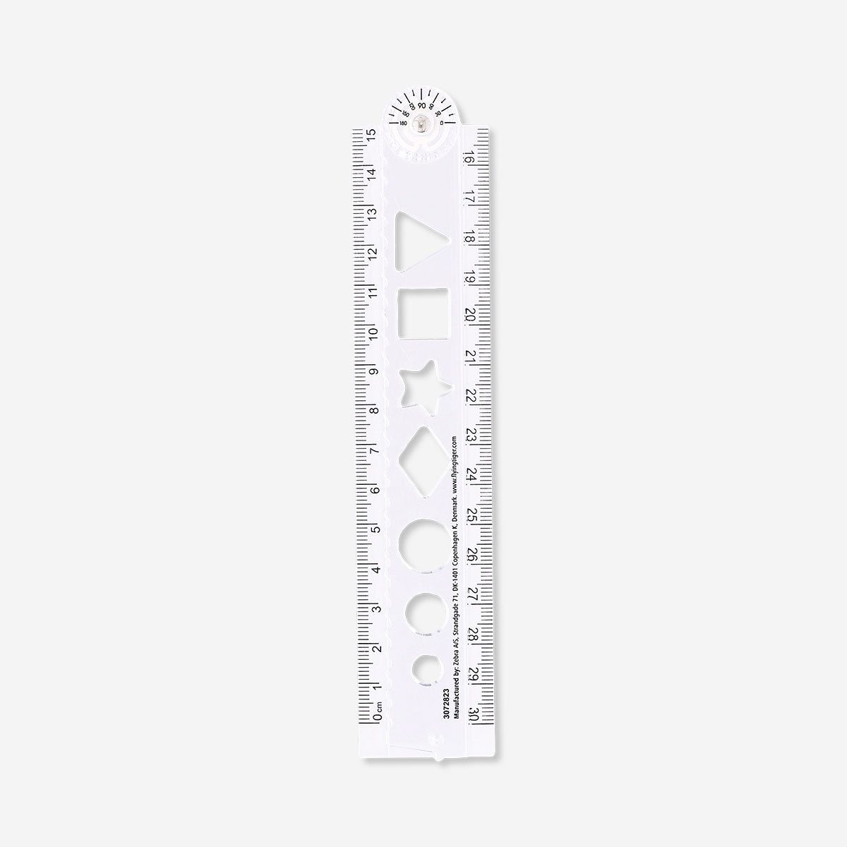 Regla plegable transparente