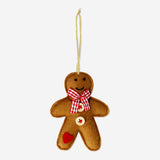 Felt gingerbread man ornament