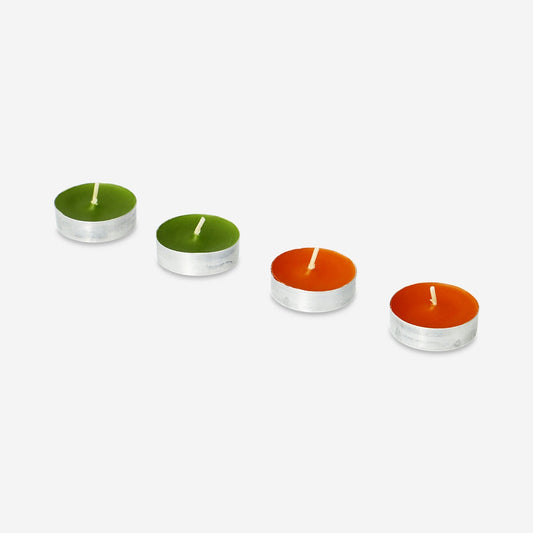 3 Colourway tealight candles - 18 pcs