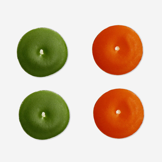 3 Colourway tealight candles - 18 pcs