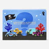 Collectible diecast toy cars from Flying Tiger Copenhagen in a box, featuring colorful miniature vehicles ready for play or display.