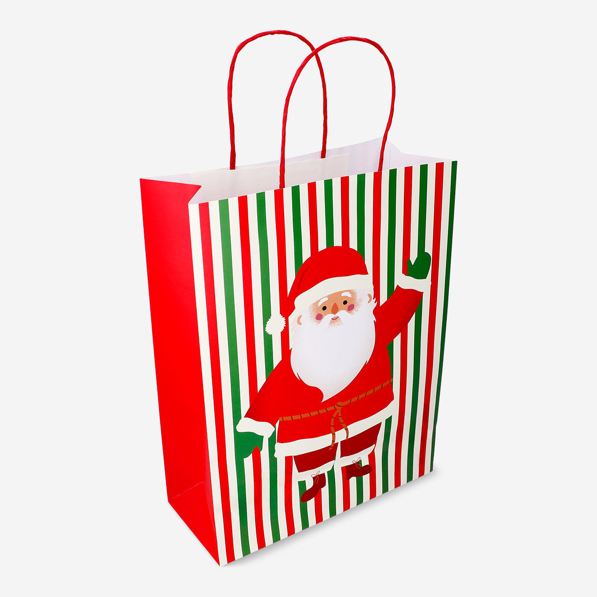Flying Tiger Copenhagen Big Santa gift bag with festive red and white design, suitable for office gift wrapping during the holidays.
