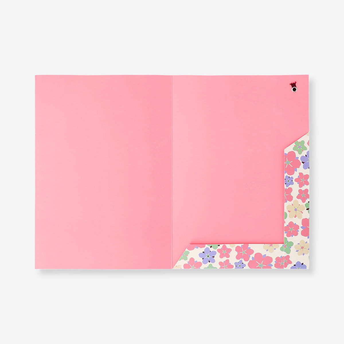 Set of three Flying Tiger Copenhagen A4 document folders with colorful printed designs, ideal for office organization.