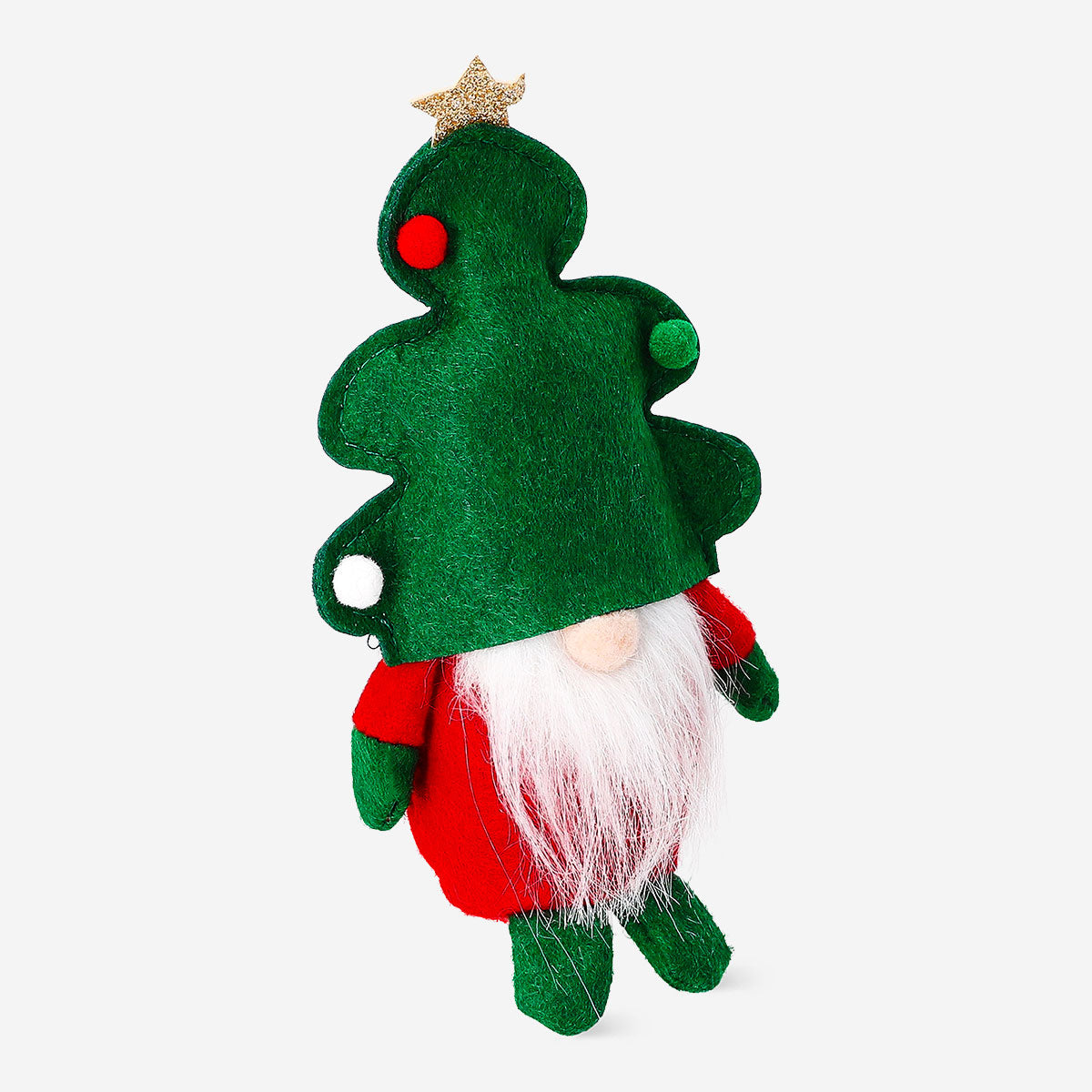 Mini Christmas elf figurine from Flying Tiger Copenhagen, 15 cm tall, festive holiday home decoration with cheerful elf details.
