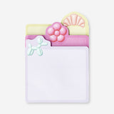 Set of colorful office sticky memos with icons from Flying Tiger Copenhagen, ideal for organizing and decorating workspace notes.