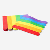 Colorful rainbow-themed party napkins by Flying Tiger Copenhagen, set of 16 for celebrations and gatherings.