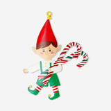 Metal hanging ornament featuring an elf boy, ideal for home decor, by Flying Tiger Copenhagen