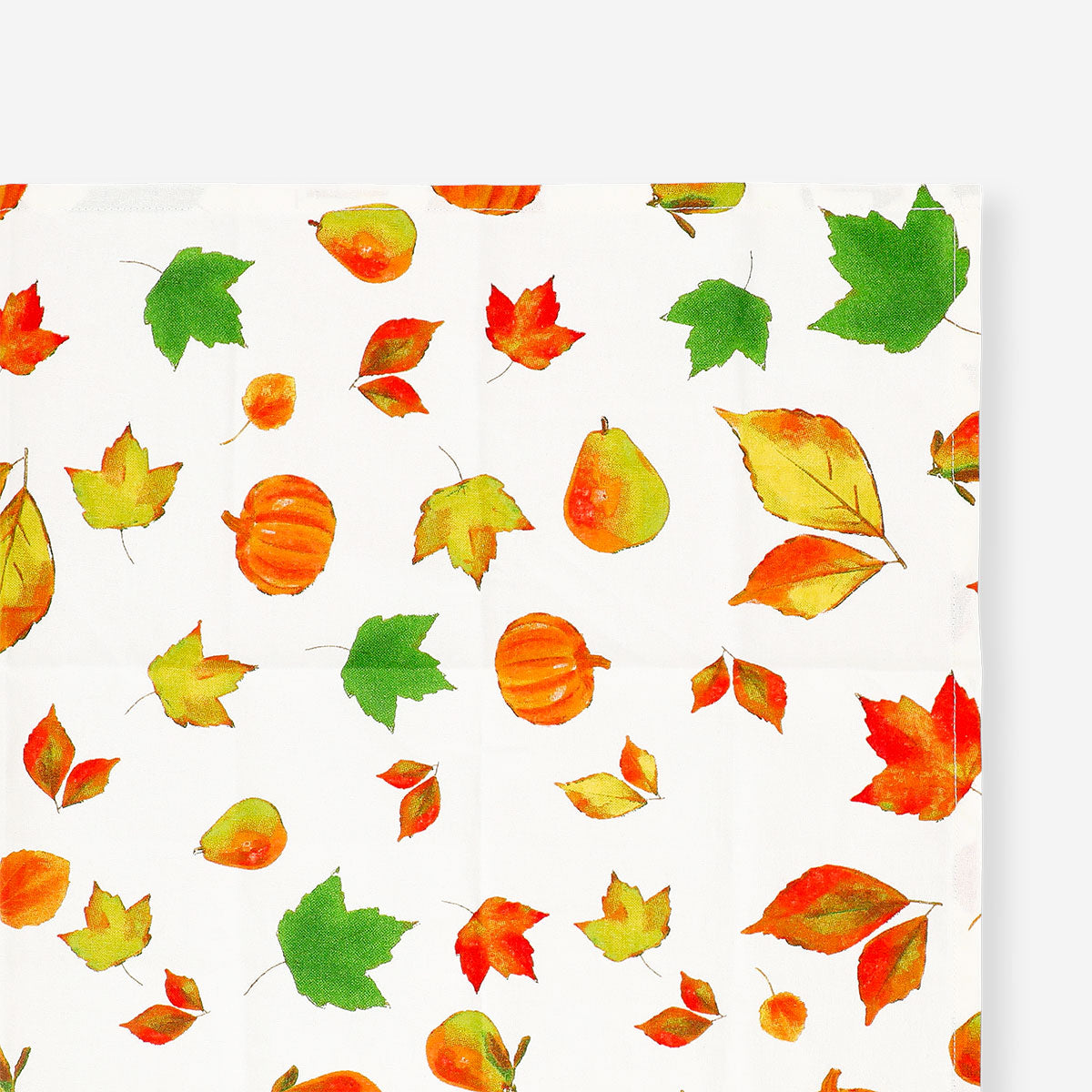 Set of two autumnal fabric napkins from Flying Tiger Copenhagen, featuring warm seasonal patterns for home decor.