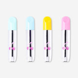 Highlighters in silver cases - 4 pcs