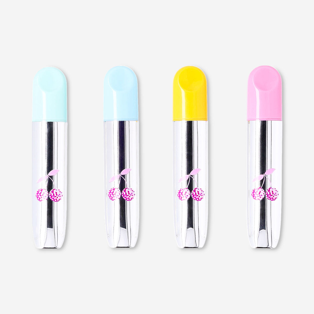 Highlighters in silver cases - 4 pcs