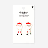 Stud earrings - Santas with moving legs