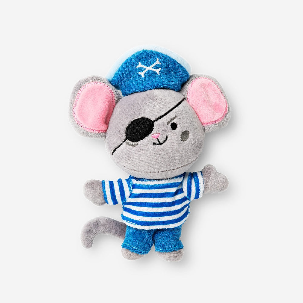 Flying Tiger Copenhagen Pirate Mouse Bath Buddy toy with plush pirate mouse character for kids' bath time fun.