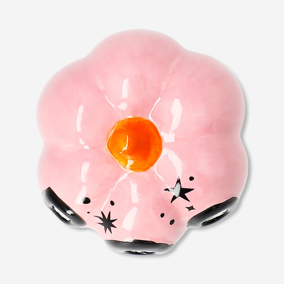 Luminous 10 cm pumpkin with LED light from Flying Tiger Copenhagen for home decor, featuring a glowing orange pumpkin design.