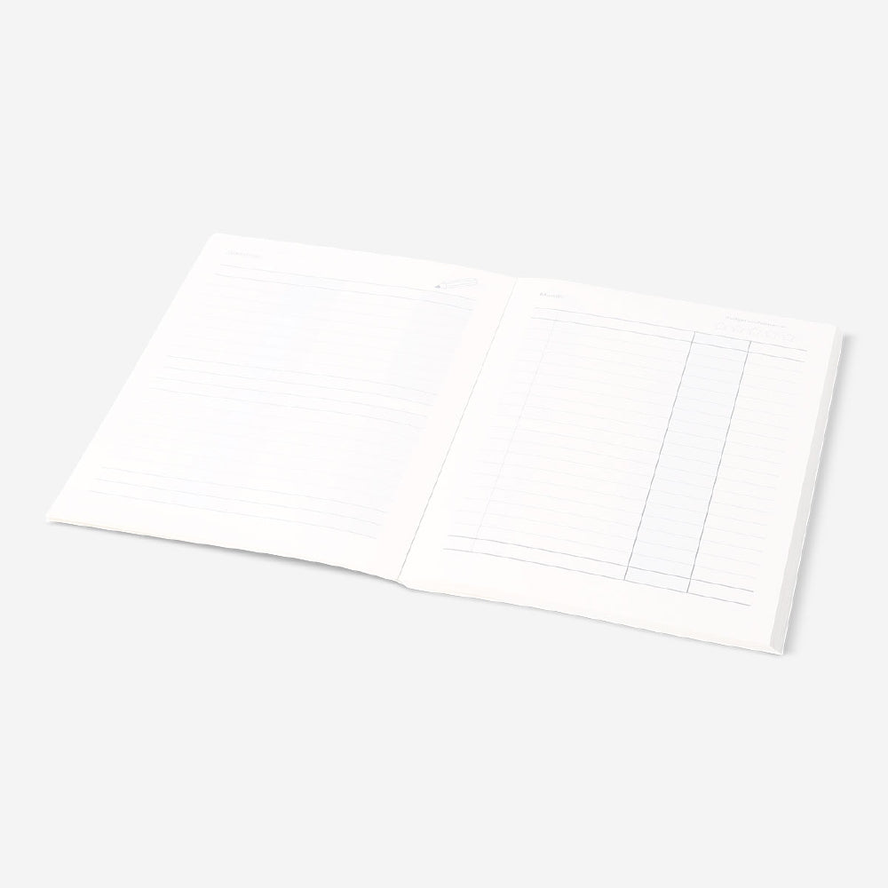 Flying Tiger Copenhagen office budget planner with weekly and monthly pages for organizing expenses and financial goals.