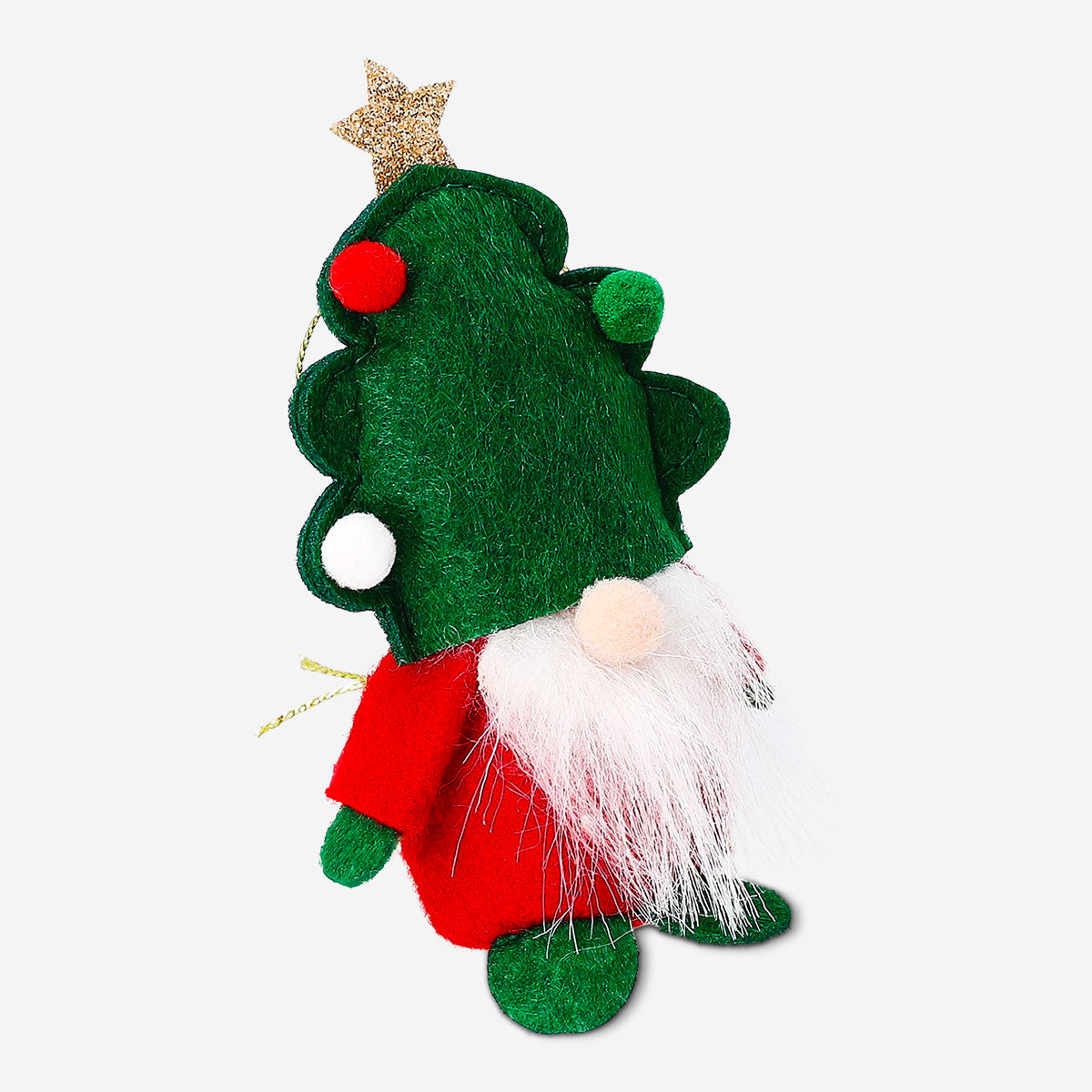 Felt elf man hanging ornament from Flying Tiger Copenhagen, decorative home decor with festive, handcrafted design.