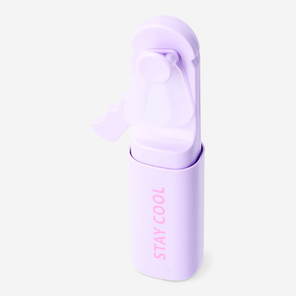 Purple handheld fan gadget by Flying Tiger Copenhagen, featuring a compact design for staying cool on the go.