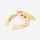 Cappello da coniglietto in peluche con orecchie mobili