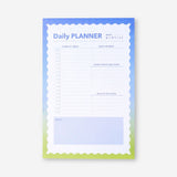 Blue Flying Tiger Copenhagen daily planner notepad with lined pages for office organization and daily scheduling.