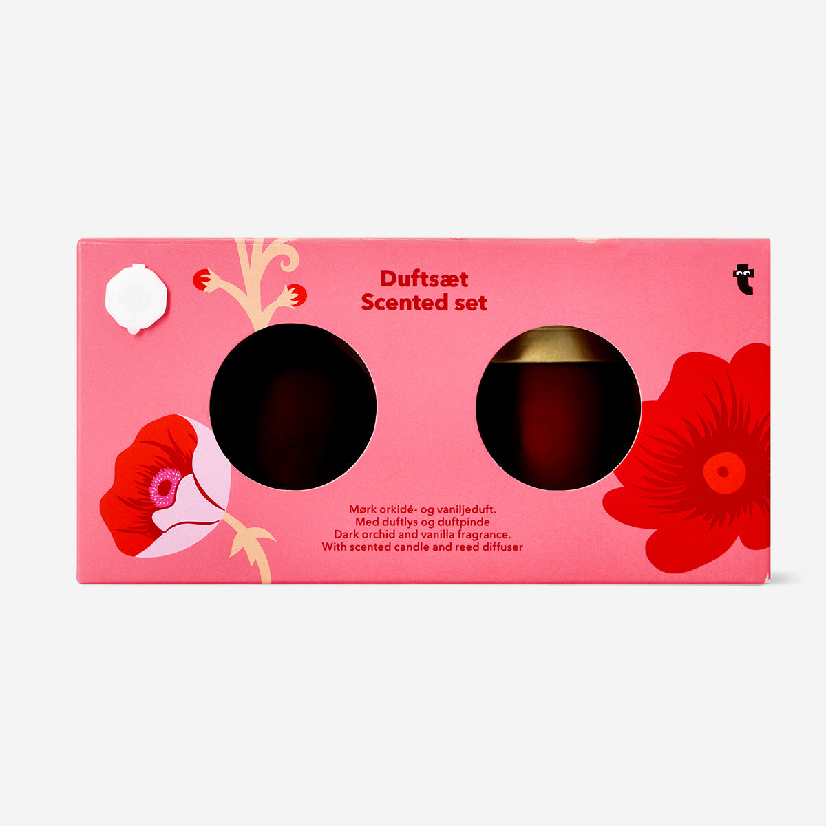 Set de vela perfumada y difusor - Fragancia orquídea oscura y vainilla