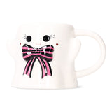 Flying Tiger Copenhagen Ghost ceramic mug, 320 ml, kitchen accessory with a spooky ghost design, perfect for hot beverages.