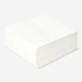 Set of 100 white party napkins from Flying Tiger Copenhagen, neatly folded paper napkins for celebrations and gatherings.