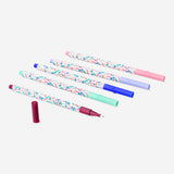 Set of five Flying Tiger Copenhagen drawing pens with 0.4 mm tips, ideal for detailed artwork and office sketching projects.