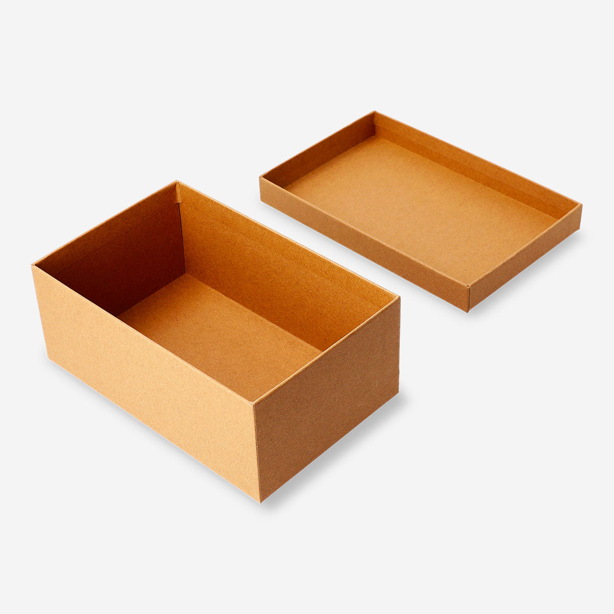 Flying Tiger Copenhagen craft paper storage box, 13x22.5 cm, with a natural brown finish, ideal for home organization.
