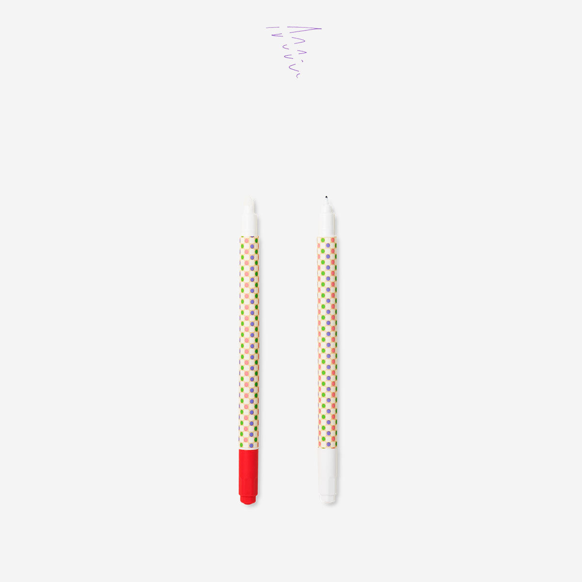 Set of six Flying Tiger Copenhagen erasable fineliners for office use, featuring fine tips and sleek design.