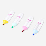 Highlighters in silver cases - 4 pcs