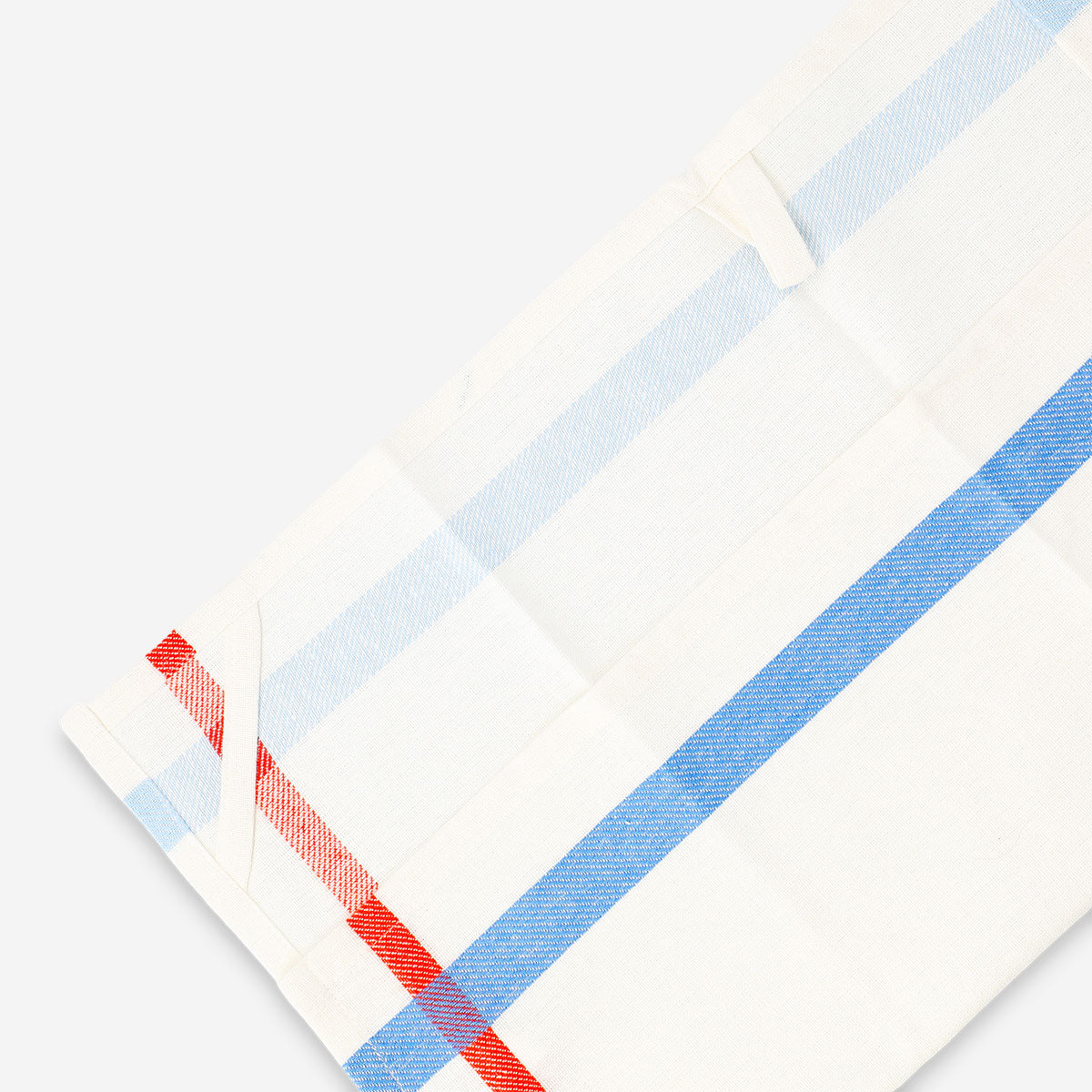 White kitchen tea towel, 44x60 cm, from Flying Tiger Copenhagen, featuring a soft fabric and simple design for kitchen use.