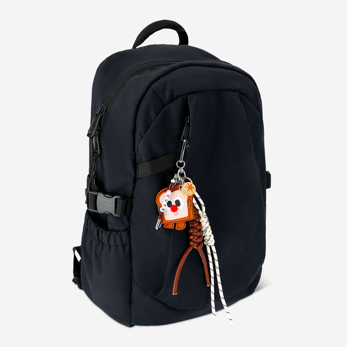 DIY bag charm shaped like toast bread, hobby craft accessory by Flying Tiger Copenhagen with colorful details.