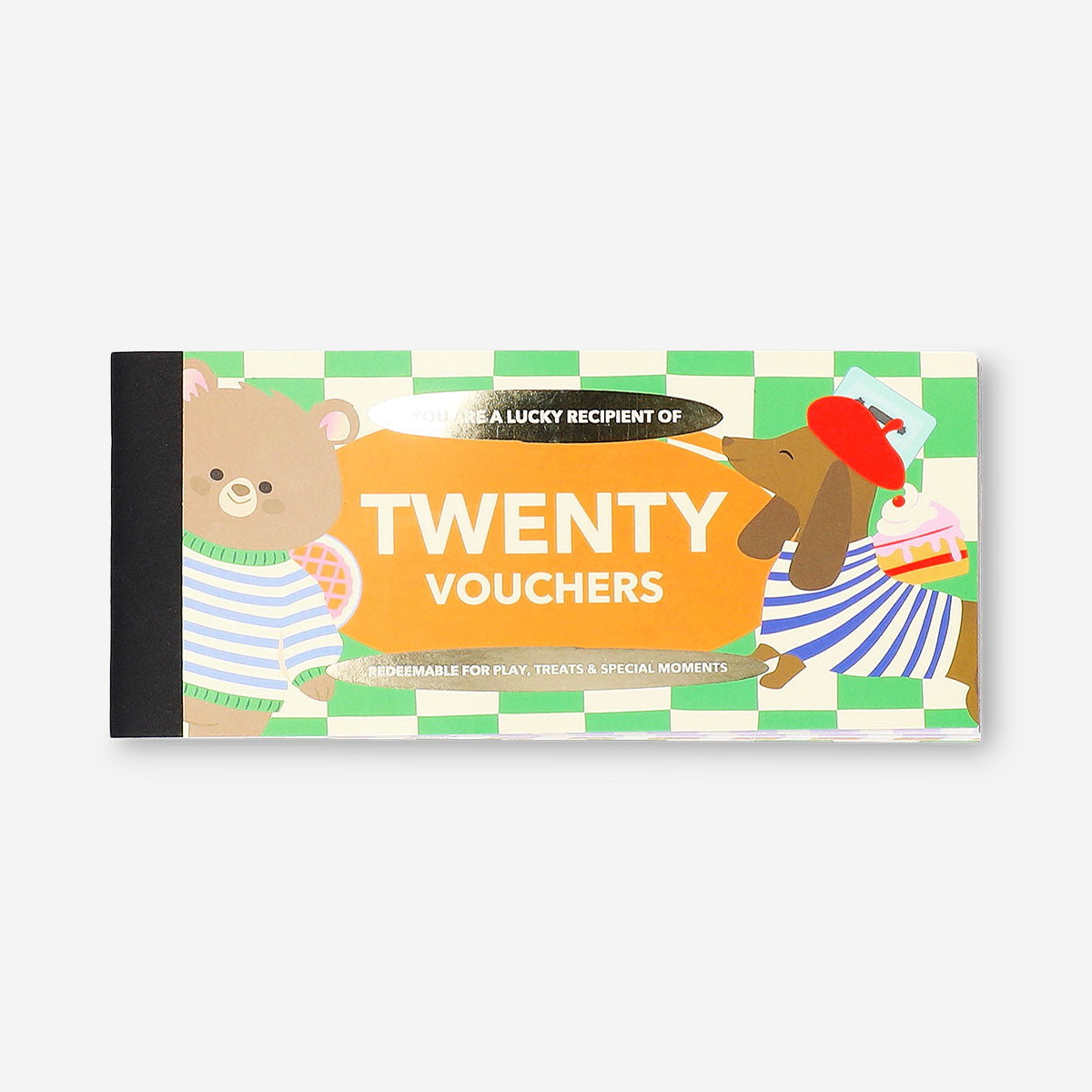 Flying Tiger Copenhagen kids' office vouchers featuring colorful designs and playful illustrations for children.