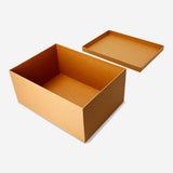 Flying Tiger Copenhagen craft paper storage box, 24x33 cm, with a natural finish for home organization and storage.