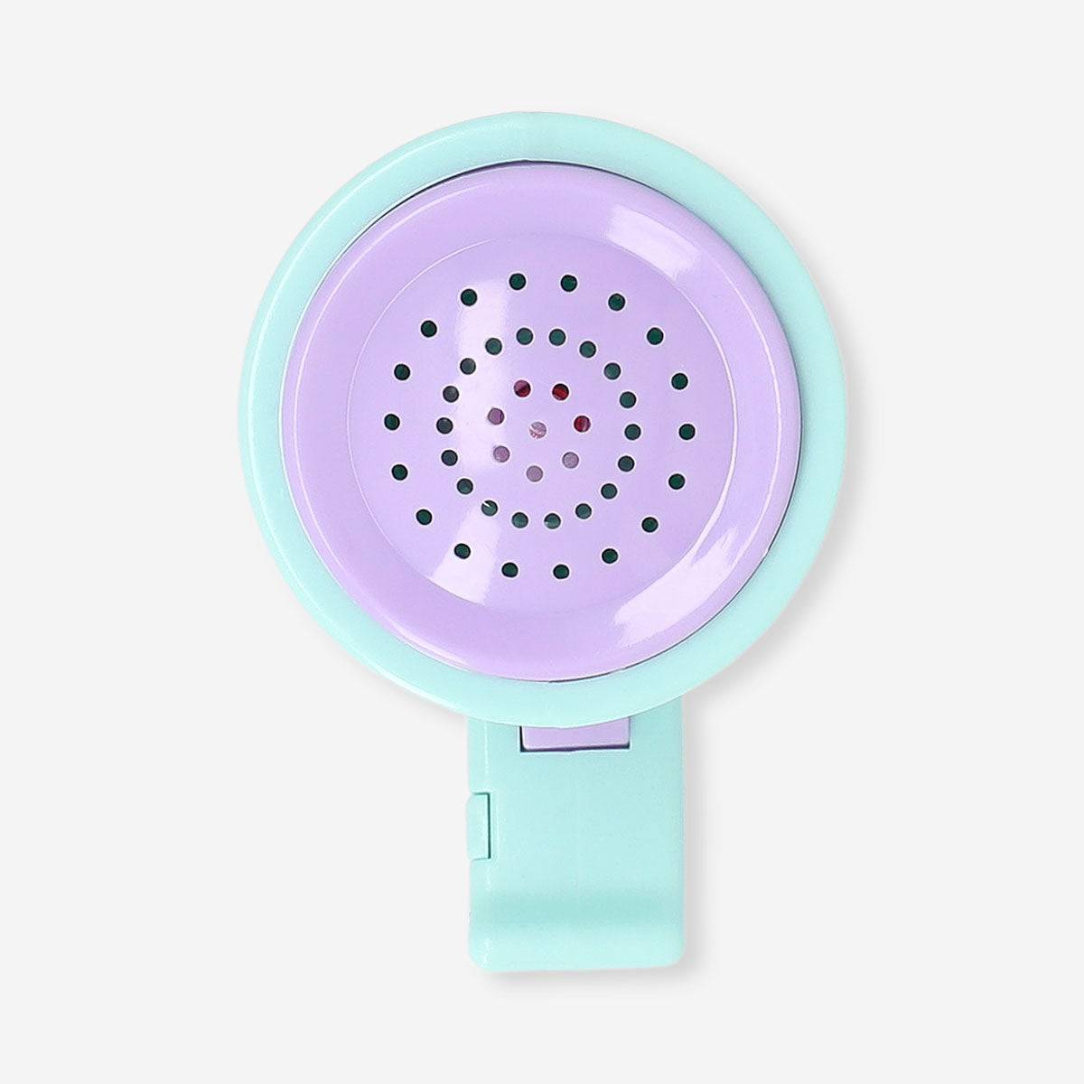Flying Tiger Copenhagen voice changer gadget with three effects, featuring colorful buttons and compact handheld design.