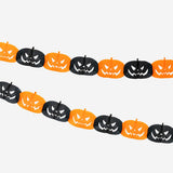 Colorful paper pumpkin garland, 300 cm long, perfect for party decorations, by Flying Tiger Copenhagen.